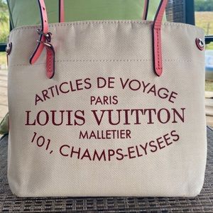 Louis Vuitton Articles de Voyage Beach Cabas PM Denim Tote Bag